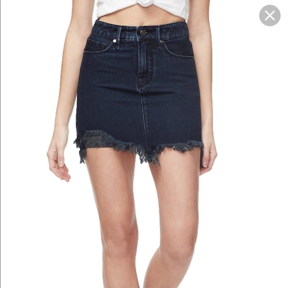 Good American Dresses & Skirts - Good American Dark jean skirt size 25